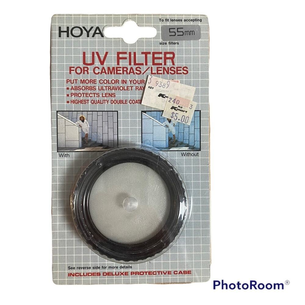 Hoya‎ vintage camera uv lense filter 55mm